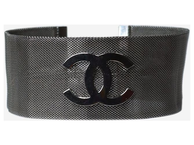 Chanel Girocollo in rete metallica grigia - taglia Grigio - vista 2