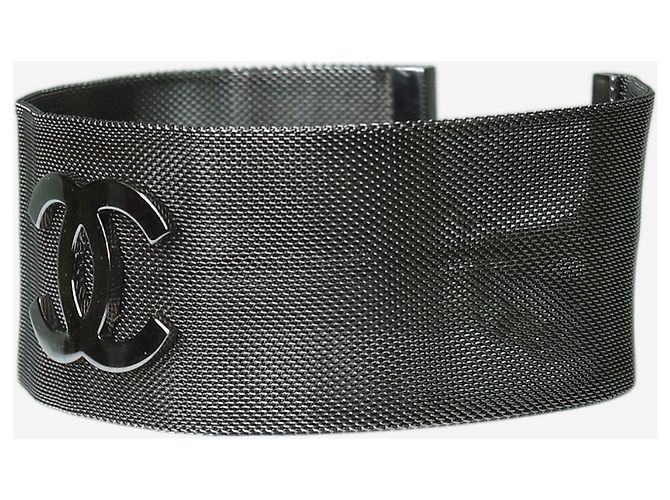 Chanel Girocollo in rete metallica grigia - taglia Grigio - vista 3