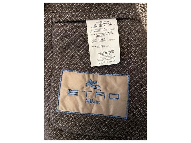 Blazer Etro in cashmere marrone - vista 3