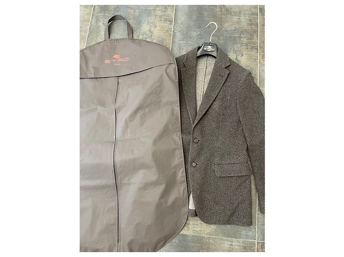 Blazer Etro in cashmere marrone - vista 7