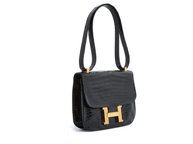 Hermès Hermes Constance Schwarz Edle Lederhandtasche - Ansicht 2
