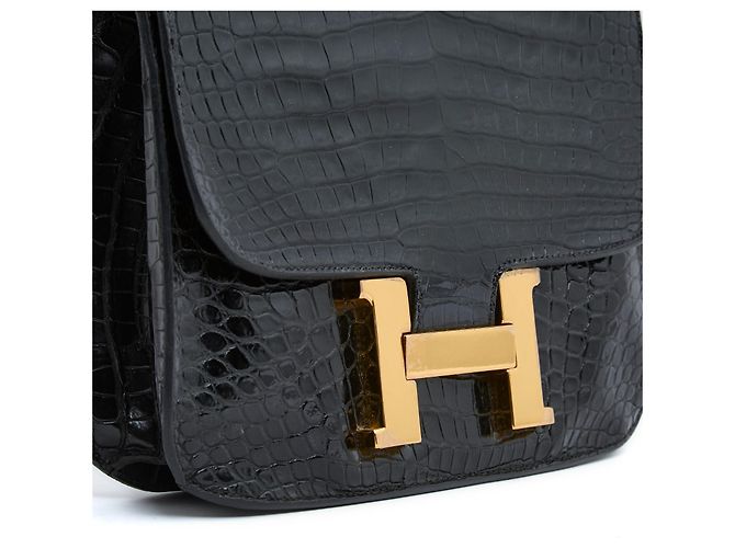 Hermès Hermes Constance Schwarz Edle Lederhandtasche - Ansicht 3