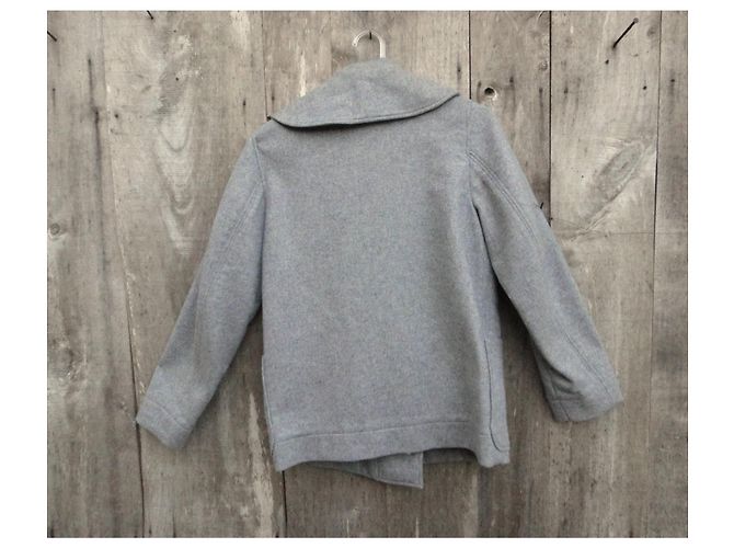 Abrigo Lacoste de lana gris talla 36 - vista 2