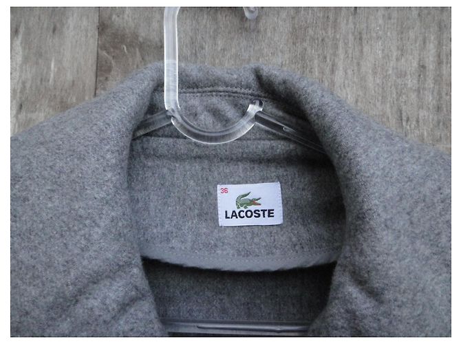 Abrigo Lacoste de lana gris talla 36 - vista 3
