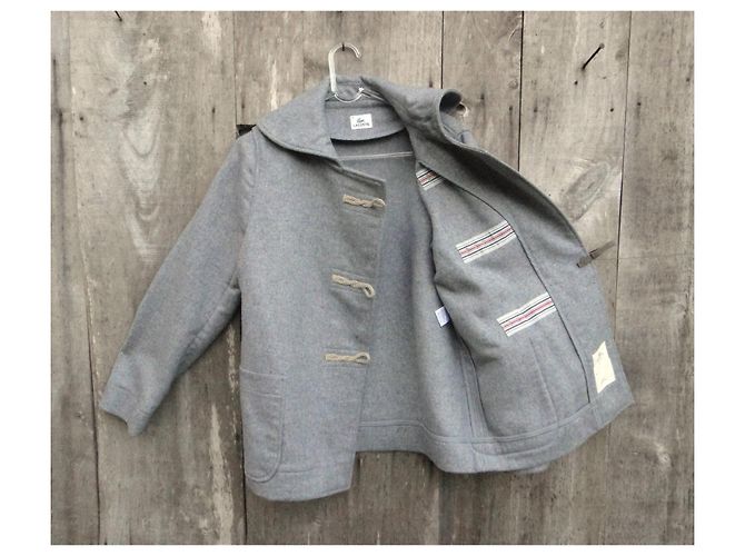 Abrigo Lacoste de lana gris talla 36 - vista 4