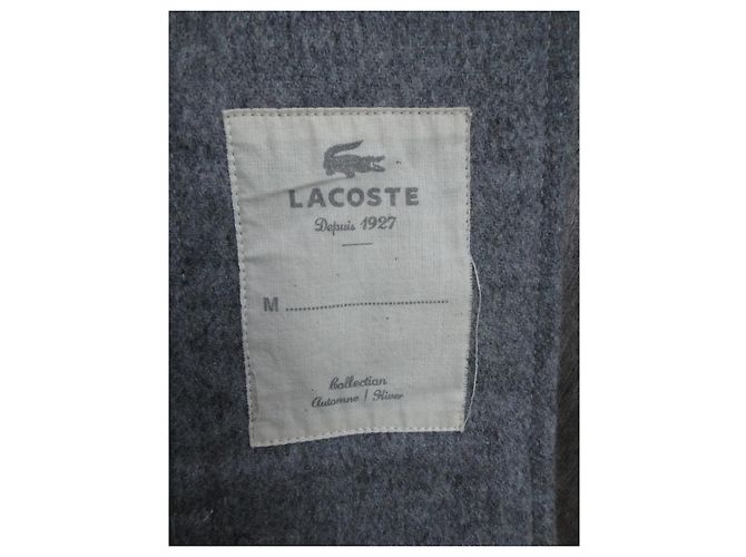 Abrigo Lacoste de lana gris talla 36 - vista 5