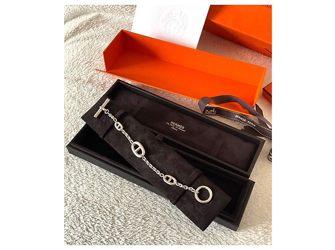 Pulsera Hermès Farandole LG de plata - vista 2