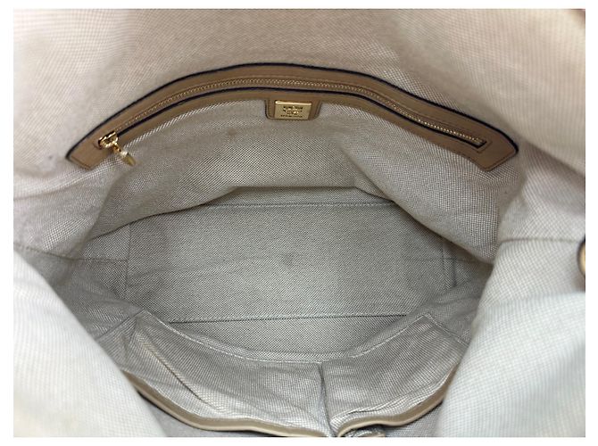Borsa a tracolla MCM 2Way Bag avorio nude, borsa a tracolla, borsa a mano, borsa con logo. - vista 9