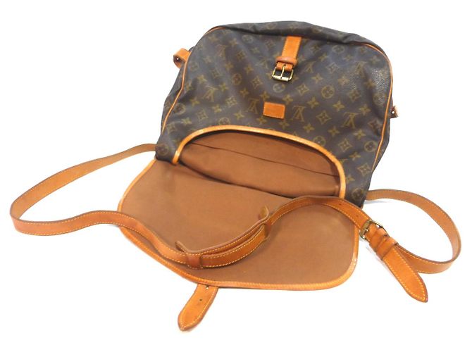 Louis Vuitton Saumur 35 Monogram - AR0952 Marrone - vista 12
