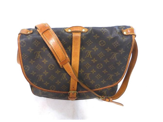 Louis Vuitton Saumur 35 Monogram - AR0952 Marrone - vista 2