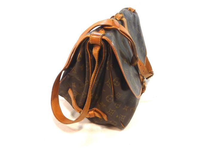 Louis Vuitton Saumur 35 Monogram - AR0952 Marrone - vista 3