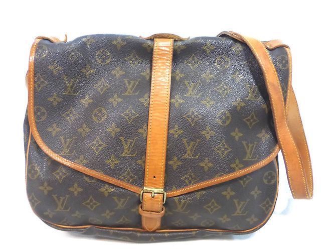 Louis Vuitton Saumur 35 Monogram - AR0952 Marrone - vista 4