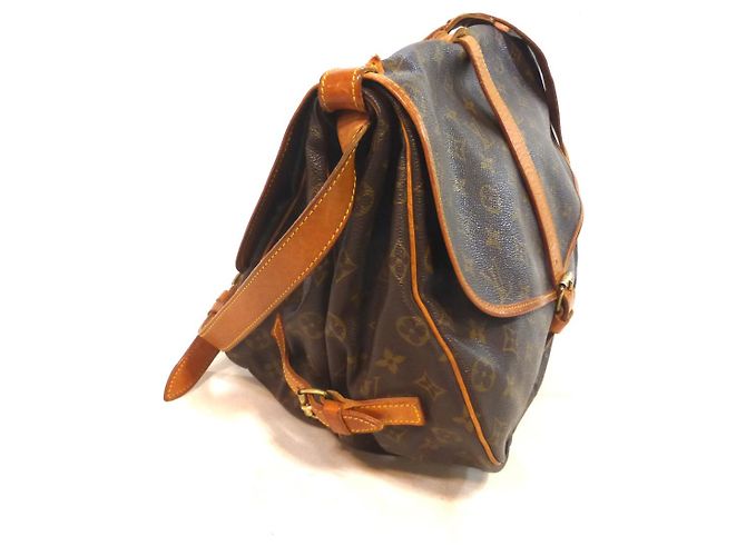 Louis Vuitton Saumur 35 Monogram - AR0952 Marrone - vista 5