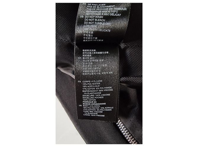 Sandro Schwarz/Silber Tweed-Jacke - Ansicht 10