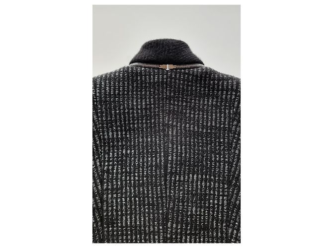Sandro Schwarz/Silber Tweed-Jacke - Ansicht 15