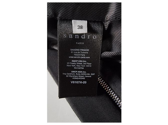 Sandro Schwarz/Silber Tweed-Jacke - Ansicht 9