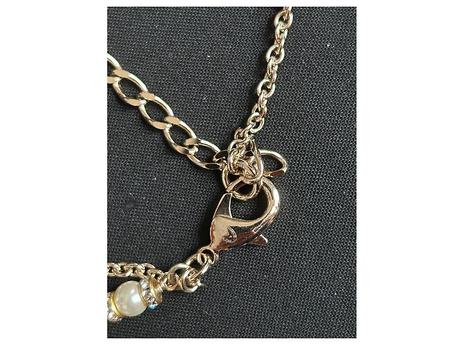 Cintura di perle e catena Chanel D'oro - vista 4