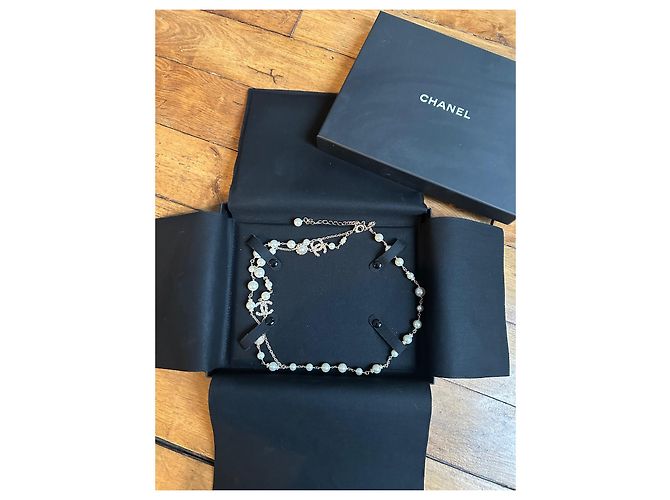 Cintura di perle e catena Chanel D'oro - vista 5