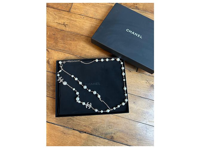 Cintura di perle e catena Chanel D'oro - vista 6