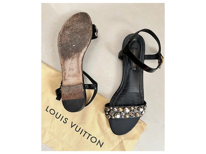 Sandali Louis Vuitton in pelle nera Nero - vista 2