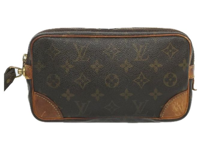 Pochette LOUIS VUITTON con monogramma Marly Dragonne PM M51827 LV Auth em5803 - vista 13
