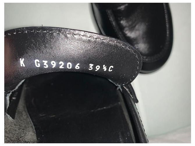 Mocassini Chanel in pelle nera 39.5 Nero - vista 7