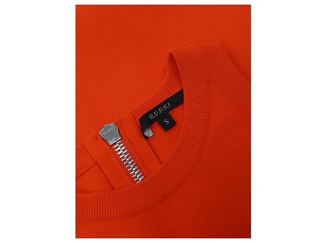 Gucci ärmellose Bluse orange Polyamid - Ansicht 3