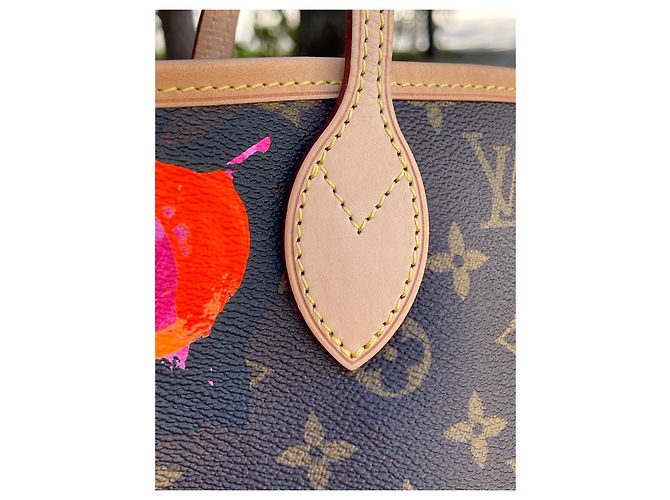 Louis Vuitton Neverfull MM Kollektion Stephen Sprouse Roses Mehrfarben - Ansicht 3