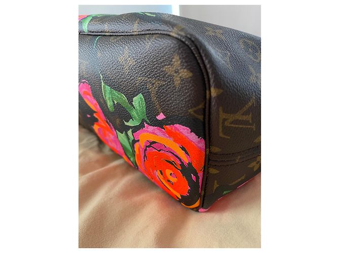 Louis Vuitton Neverfull MM Kollektion Stephen Sprouse Roses Mehrfarben - Ansicht 8