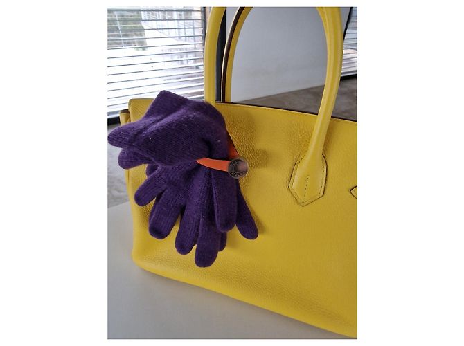 Hermès Malice Handschuhpinzette Epsom Leder orange - Ansicht 3