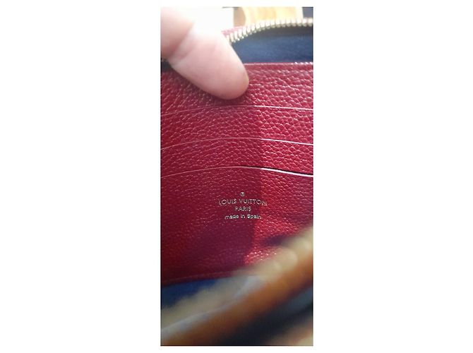 Bolsa Tiracolo Louis Vuitton Double Zip Couro Grená Azul Bordeaux - vista 8