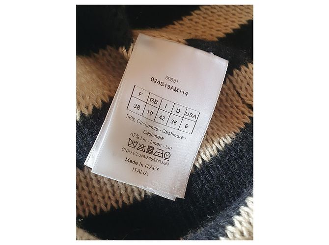 Christian Dior Laufstegkollektion 2020 Schwarz Beige - Ansicht 6