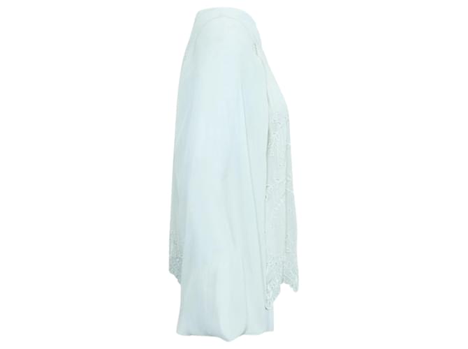 Magali Pascal Ivory Laser Cut Blouse White Cream - view 4