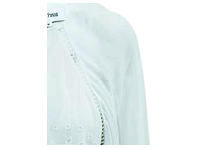 Magali Pascal Ivory Laser Cut Blouse White Cream - view 5