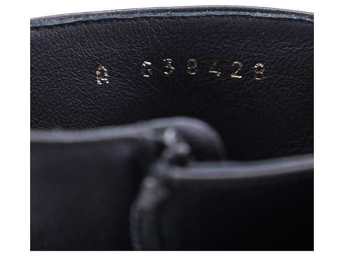 Chanel 2 inch 1 Botas intertravadas CC até o joelho em nylon preto - vista 5