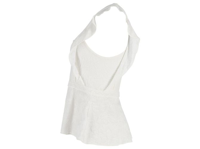 Blusa sin mangas Missoni de algodón blanco Crudo - vista 2