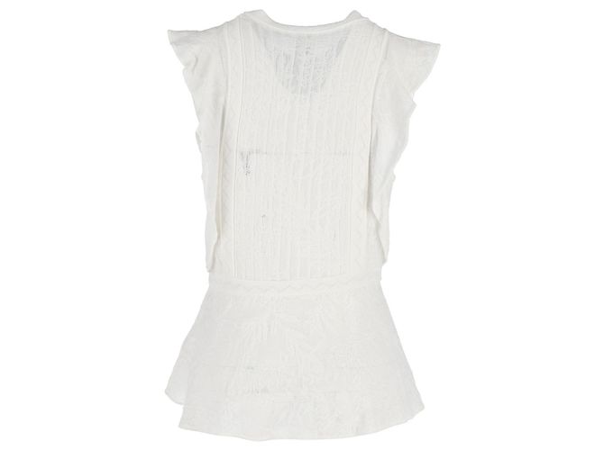 Blusa sin mangas Missoni de algodón blanco Crudo - vista 3