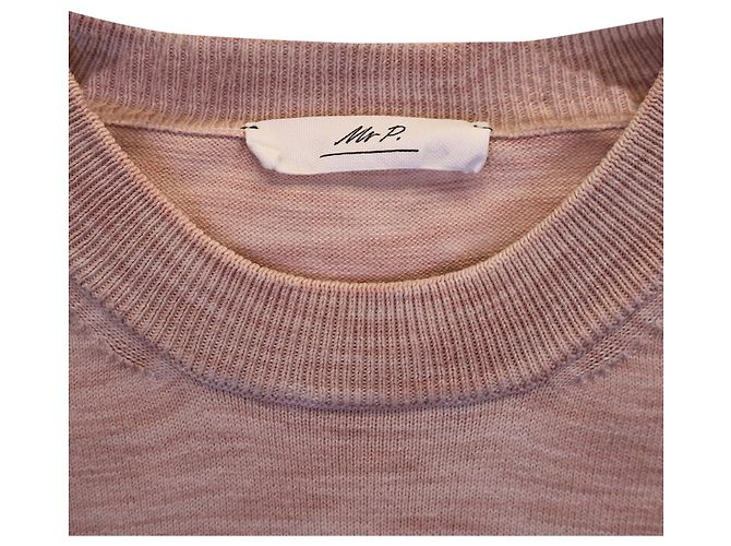 Autre Marque Mr. P Space-Dyed T-shirt in Pink Cotton Brown - view 2