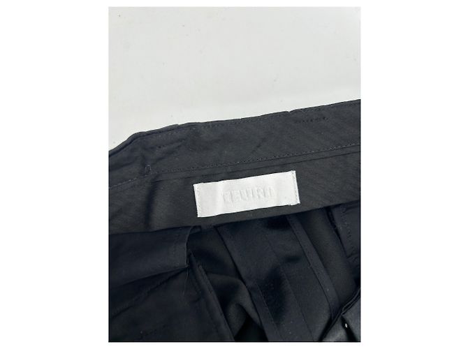 Autre Marque Pantalones Teurn T.FR 36 Lana Negro - vista 3