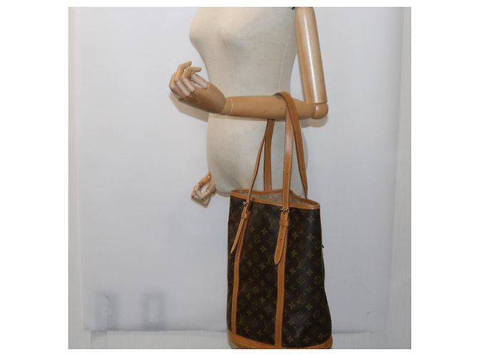 Bucket Borsa a tracolla GM a secchiello con monogramma LOUIS VUITTON M42236 LV Auth kk205 - vista 36