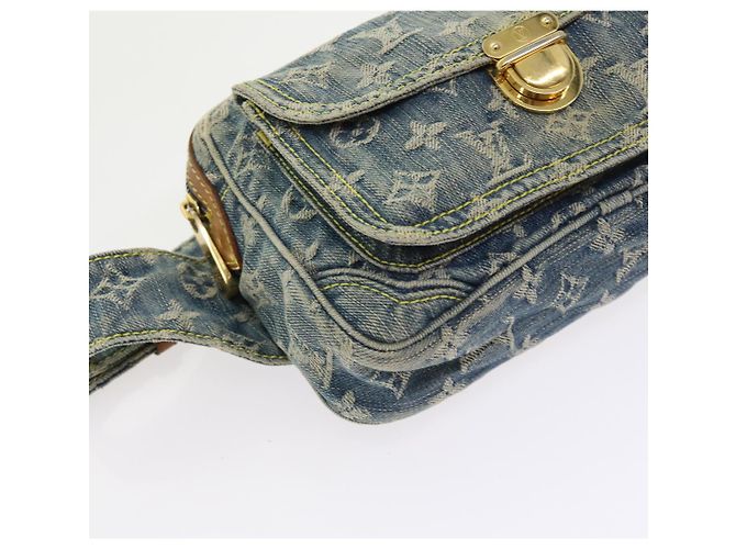 LOUIS VUITTON Marsupio in denim monogramma Borsa a tracolla Blu M95347 LV Auth yk9108 - vista 12