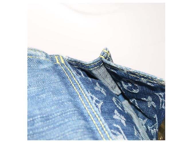 LOUIS VUITTON Marsupio in denim monogramma Borsa a tracolla Blu M95347 LV Auth yk9108 - vista 17