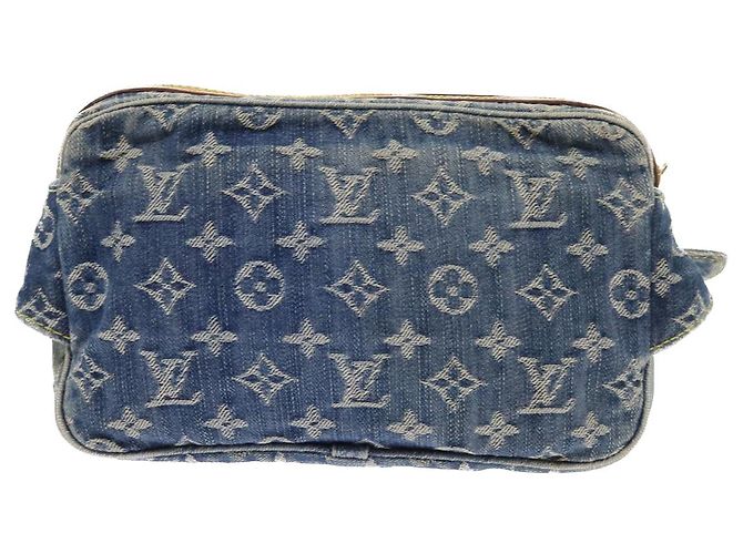 LOUIS VUITTON Marsupio in denim monogramma Borsa a tracolla Blu M95347 LV Auth yk9108 - vista 3