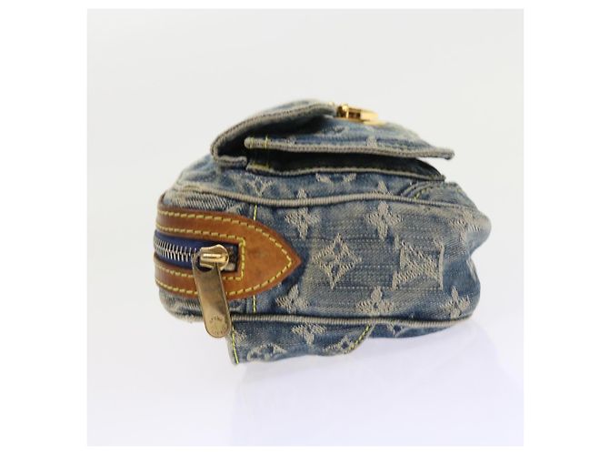 LOUIS VUITTON Marsupio in denim monogramma Borsa a tracolla Blu M95347 LV Auth yk9108 - vista 4
