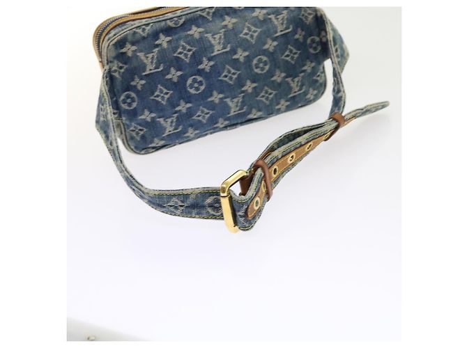 LOUIS VUITTON Marsupio in denim monogramma Borsa a tracolla Blu M95347 LV Auth yk9108 - vista 8
