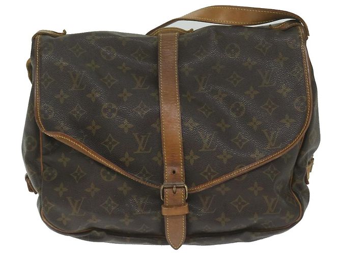 Louis Vuitton Monograma Saumur 35 Bolsa de ombro M42254 Autenticação de LV 62950 - vista 13