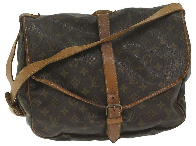 Louis Vuitton Monograma Saumur 35 Bolsa de ombro M42254 Autenticação de LV 62950 - vista 31
