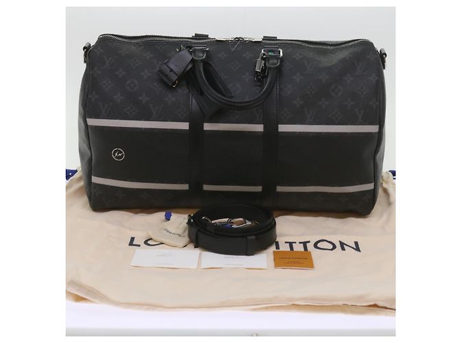 LOUIS VUITTON Eclipse Frammento Keepall Bandouliere 45 Borsa M43278 LV Aut 66508S Monogramma - vista 12
