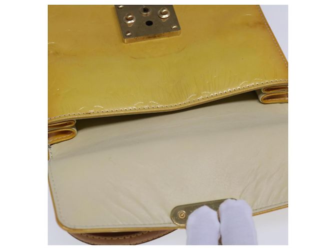 Borsa LOUIS VUITTON Monogram Vernis Spring Street Giallo Lime M91068 Auth ep3239 - vista 10