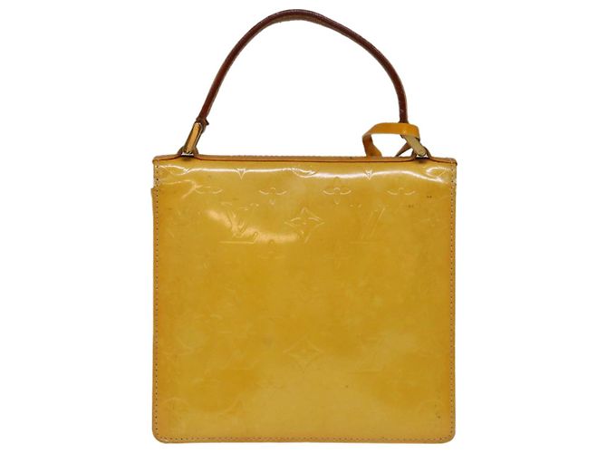 Borsa LOUIS VUITTON Monogram Vernis Spring Street Giallo Lime M91068 Auth ep3239 - vista 2